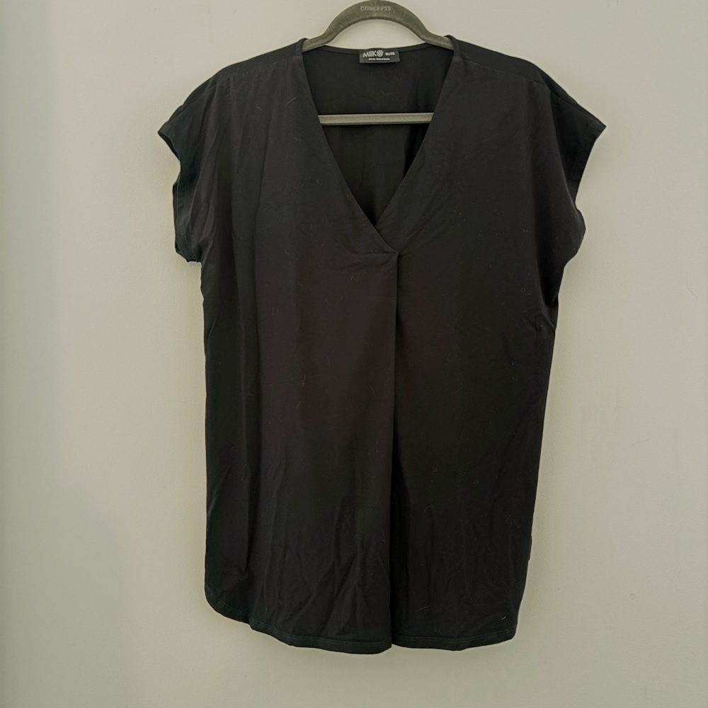 Miik black short sleeve top - XL